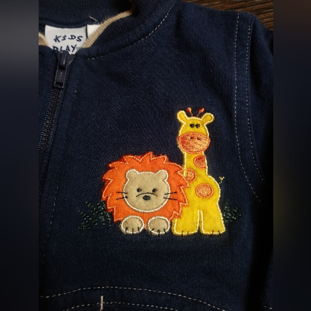 Kids Play Embroidered Jacket Vintage